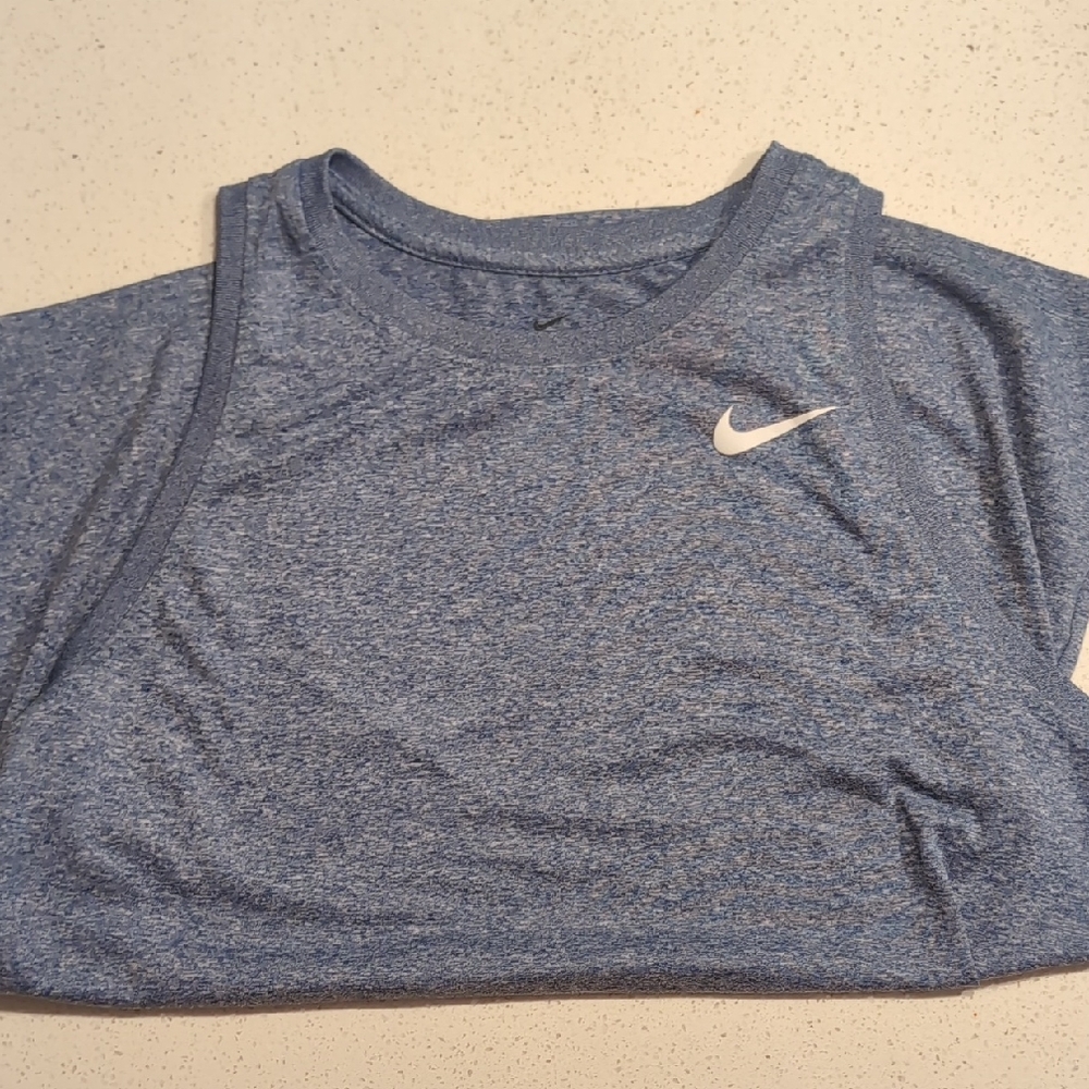 Nike Heather Blue Sleeveless Top